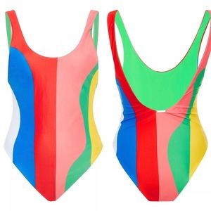 Mara Hoffman Swimsuit Rainbow Beach Ball NWT